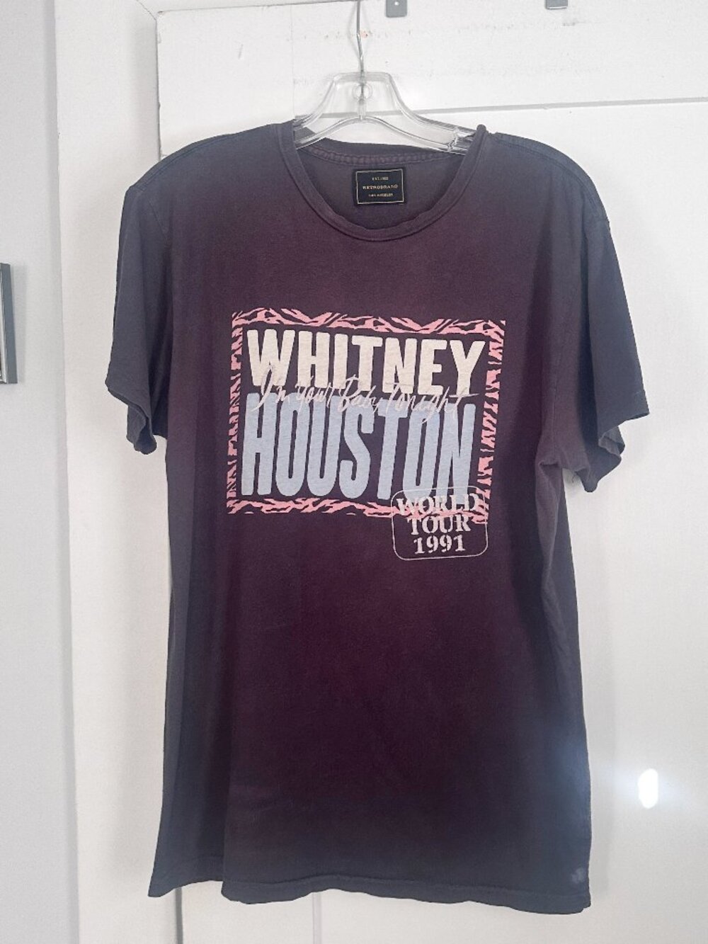 Whitney Houston 1991 World Tour Graphic Tee Men’s M Original Retro Brand